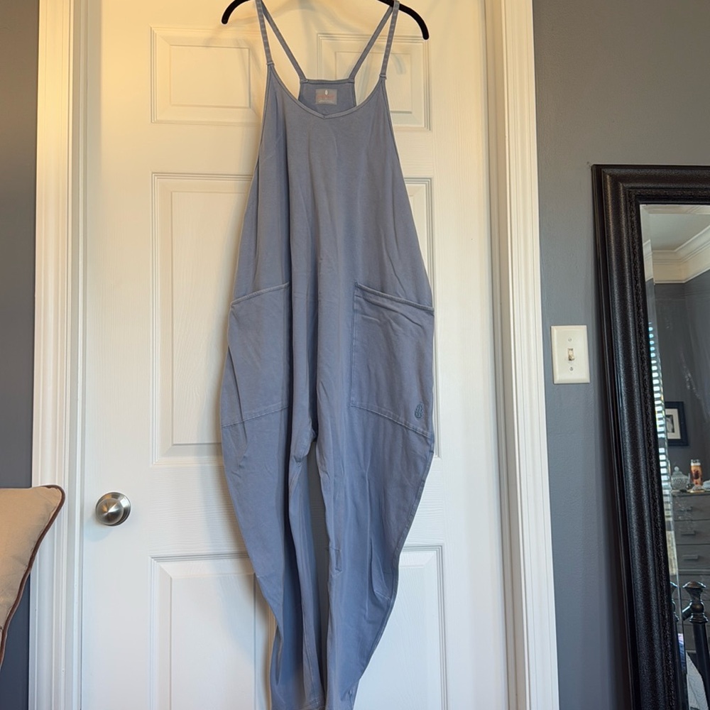 NEVER WORN FP Movement Hot Shot Jumpsuit Sz L Light Blue